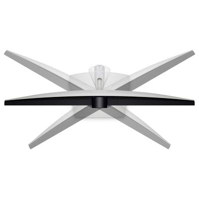 Un système de support de moniteur présente un design rotatif permettant un réglage polyvalent de l'orientation de l'écran.