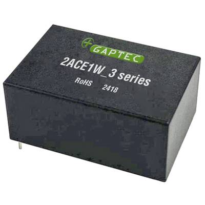 Composant électronique noir de GAPTEC portant l'inscription '2ACE1W_3 series', 'RoHS', '2418'. Forme rectangulaire avec broches de connexion.