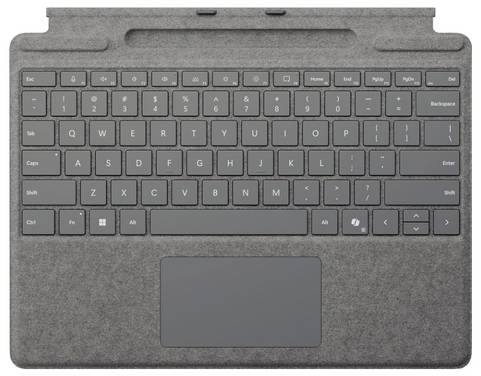Microsoft Surface Pro Keyboard (CH-Layout) Platin Clavier pour tablette Adapté à la marque (tablette): Microsoft   Windows® Surface Pro 8, Surface Pro 9