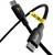 Câble USB-C avec boîtier noir, connecteurs USB-C des deux côtés. L'étiquette indique '3m | USB-C 240W | USB-C', adapté pour un transfert de données rapide.