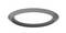 Un simple anneau gris, ovale, sur fond blanc.