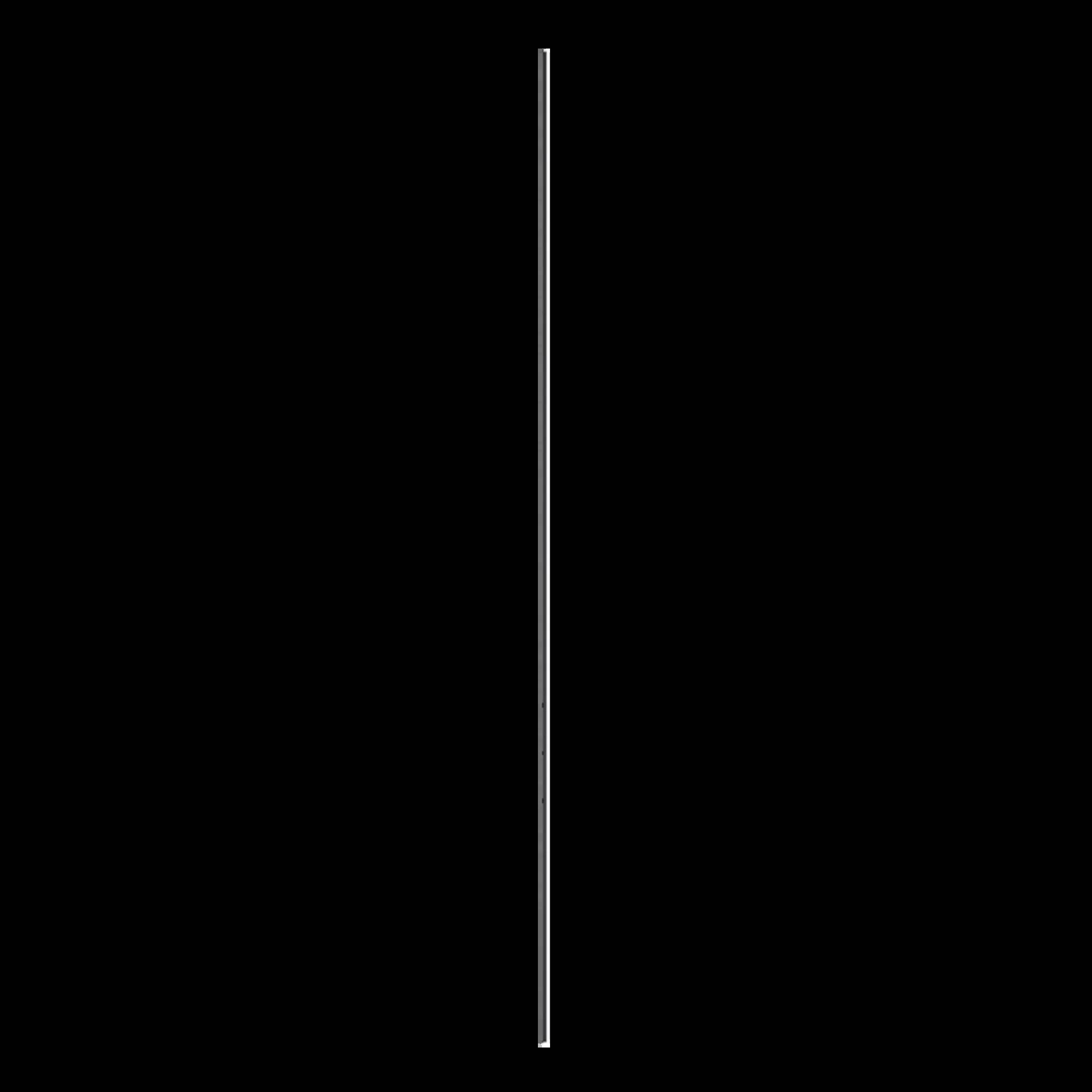 Une fine ligne blanche verticale sur un fond noir.