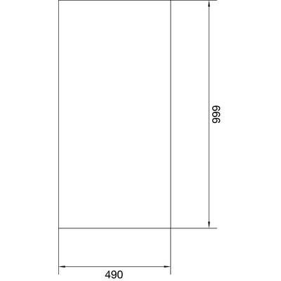 Un carré simple avec une bordure noire. À droite le long de la bordure, '999' est écrit verticalement.