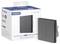Emballage et interrupteur mural intelligent Aqara H1 EU noir. Contrôle via Apple Siri, Amazon Alexa, Google Assistant. Compatible Zigbee.