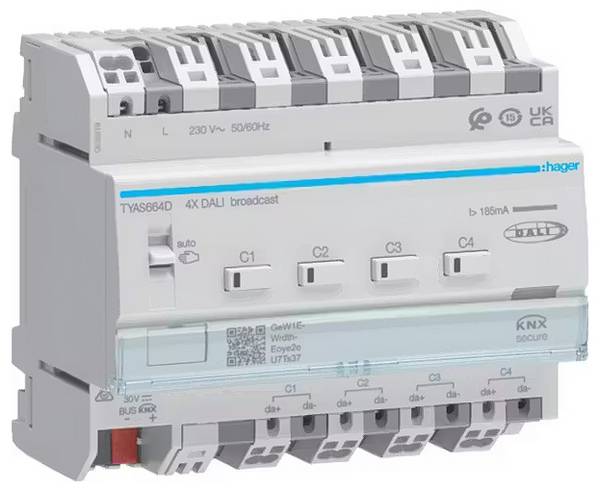 Hager KNX TYAS664D Actionneur de gradation