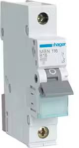Hager MBN116 MBN116 Disjoncteur 1 pôle 16 A