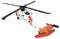 Hélicoptère jouet dans les couleurs blanc et orange avec l'inscription 'U.S. Coast Guard'.