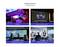 Image avec quatre domaines d'application : 'Gaming' montrant une personne avec un mobile, 'Home Entertainment' avec un écran, 'Multimedia Education' avec une carte du monde, 'Office Presentation' avec un intervenant.