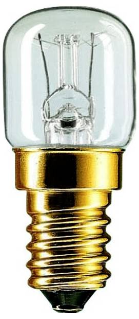 Une ampoule transparente à culot à vis.