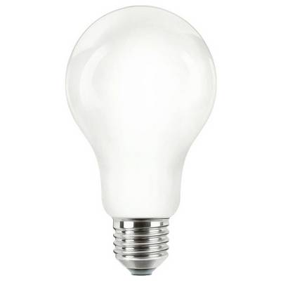 Une ampoule classique à culot métallique et verre transparent.