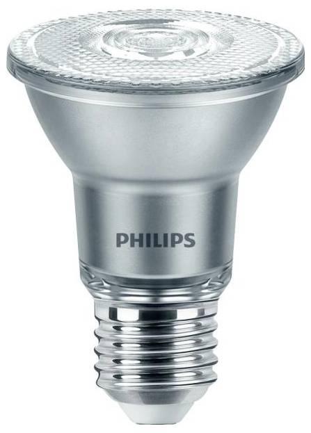Lampe LED de Philips au design traditionnel d'ampoule à incandescence, compatible avec les douilles E27. Économe en énergie et très durable.