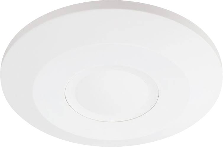 Plafonnier LED rond blanc au design moderne et minimaliste. Idéal pour l'éclairage des espaces de vie ou de travail.