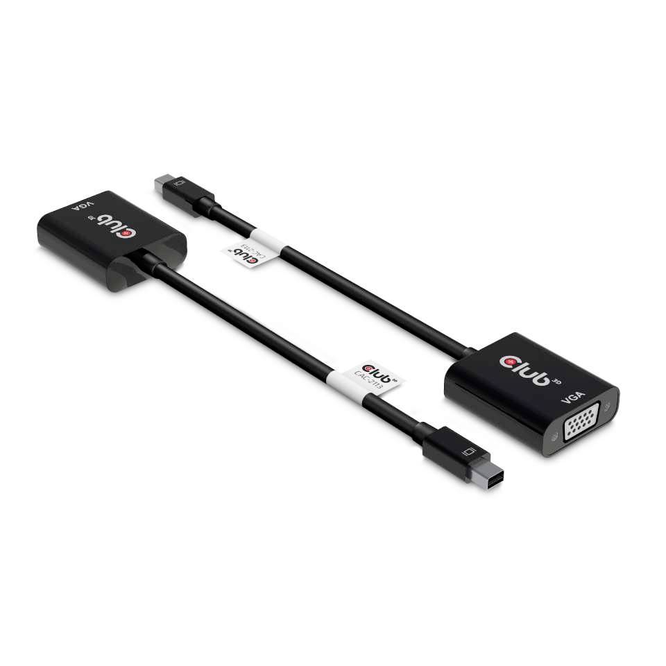 club3D CAC-2113 VGA Adaptateur [1x Mini port Display mâle - 1x VGA femelle] noir 0.228 m-2