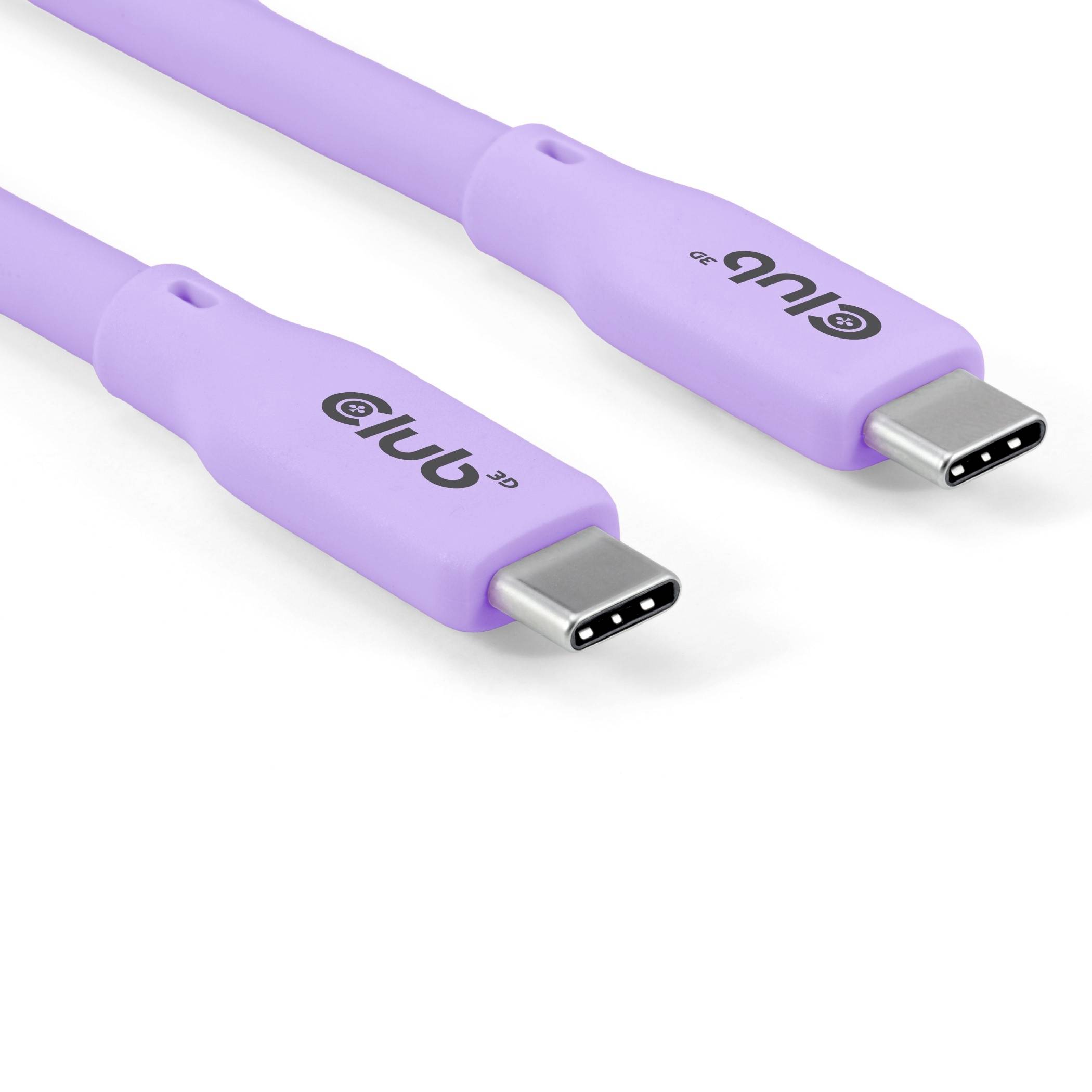 club3D Câble USB-C USB-C® mâle 2.00 m violet CAC-3004-6