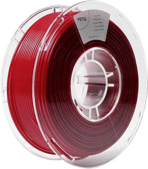 Maertz PMMA-1011-014 PMMA-1011-014 Filament PETG résistant aux produits chimiques 2.85 mm 1000 g rouge 1 pc(s)