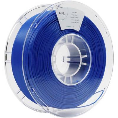 Un rouleau de filament ABS bleu pour imprimante 3D, diamètre de 1,75 mm, 1 kg. Convient pour des impressions à des températures de 260-280 °C.