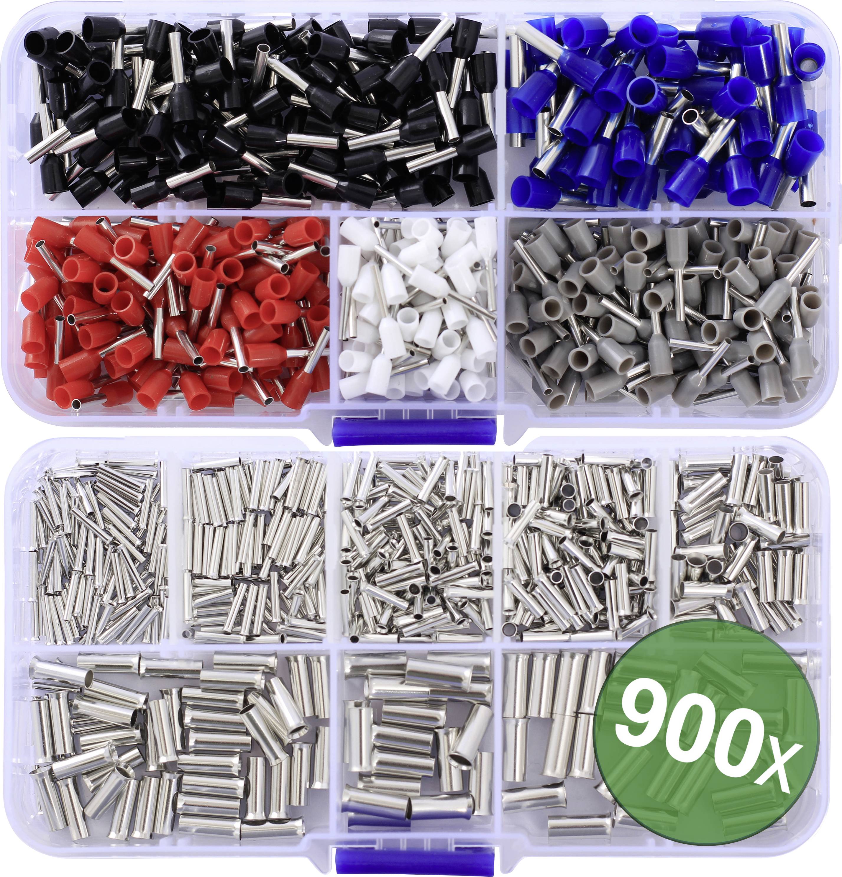 Quadrios 24C532 Assortiment d'embouts simples 0.5 mm², 0.75 mm², 1 mm², 1.5 mm², 2.5 mm², 4.0 mm², 6.0 mm² partiellement-0