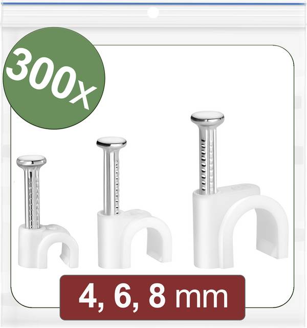 Quadrios 24CA424 Cavalier  24CA424 Plage de Ø du faisceau 2 à 8 mm   blanc 300 pc(s)