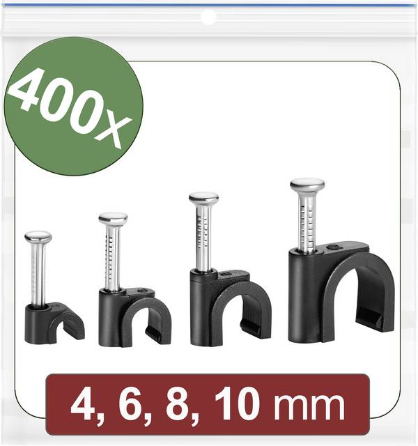 Quadrios 24CA436 Cavalier  24CA436 Plage de Ø du faisceau 2 à 10 mm   noir 400 pc(s)