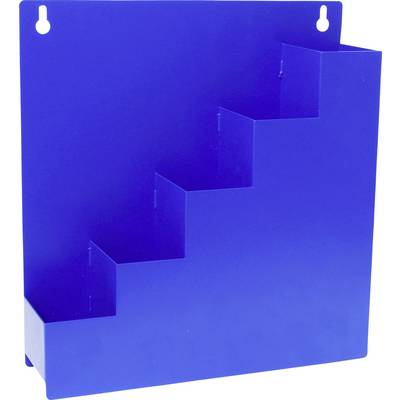 Quadrios 24CA455 Support mural pour boîtier de rangement pour serre-câbles bleu 5 compartiments (L x l x H) 30 x 8 x 32 -0