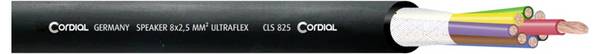 Cordial 10809 Câble haut-parleur 8 x 2.5 mm² noir 100 m