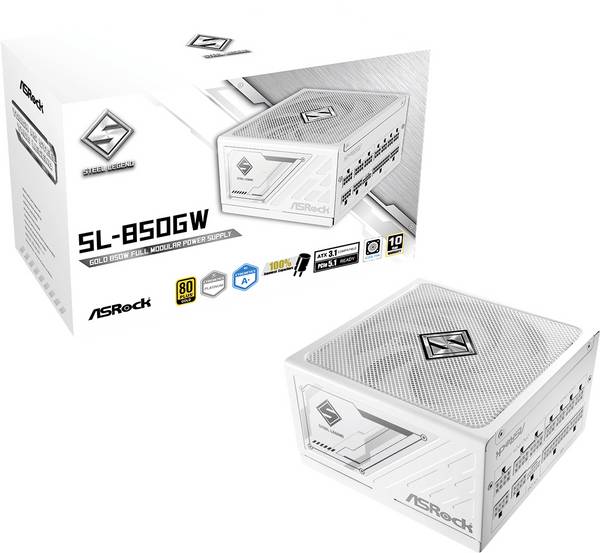 ASRock Steel Legend SL-850GW Alimentation PC 850 W ATX 80PLUS® Gold