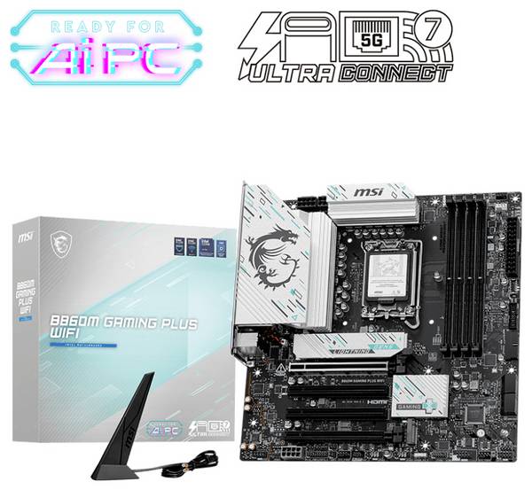 MSI B860M Carte mère Socket (PC) Intel® LGA 1851 Facteur de forme (détails) Micro-ATX Chipset de la carte mère Intel® B860