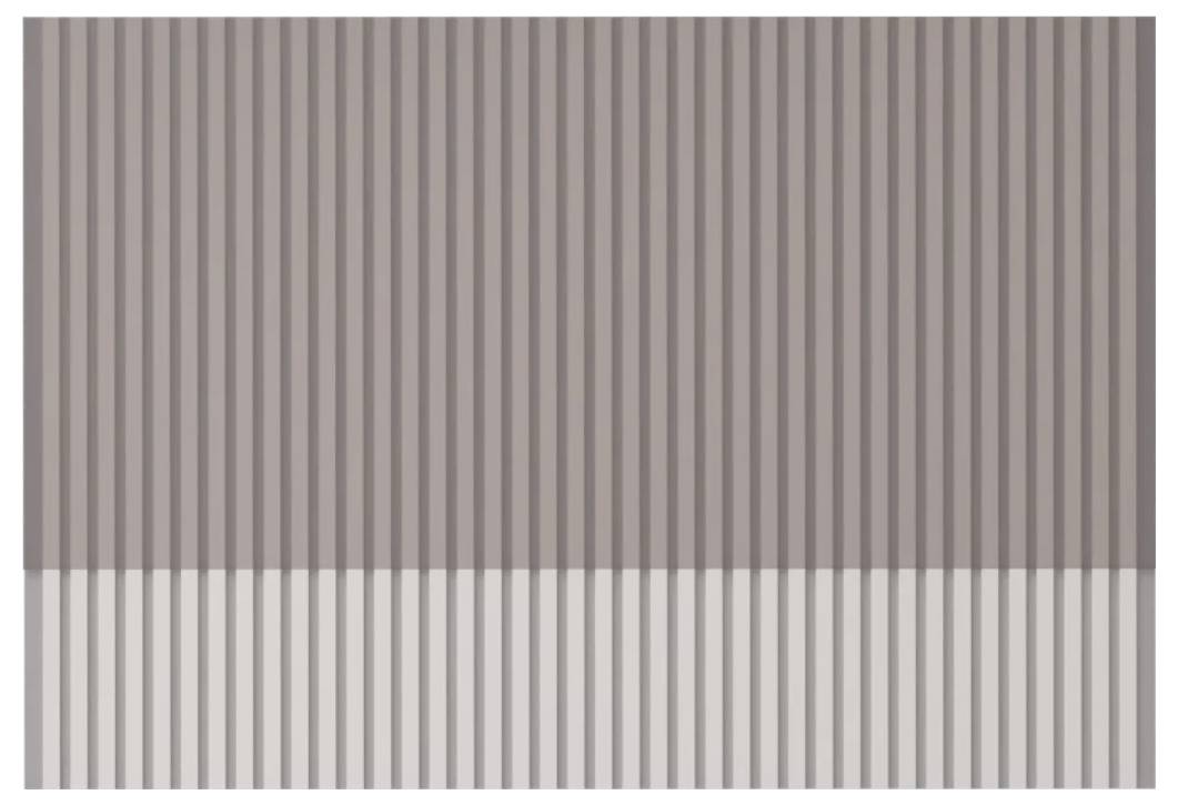 Image abstraite de rayures verticales beige et gris, avec une bande horizontale plus claire traversant le bas.