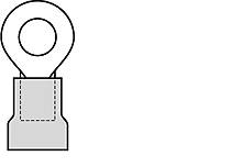 Molex 19054-0052 Cosse à oeillet contacts argentés Section max.=1.5 mm² entièrement isolé rouge 1 pc(s) Carton-0