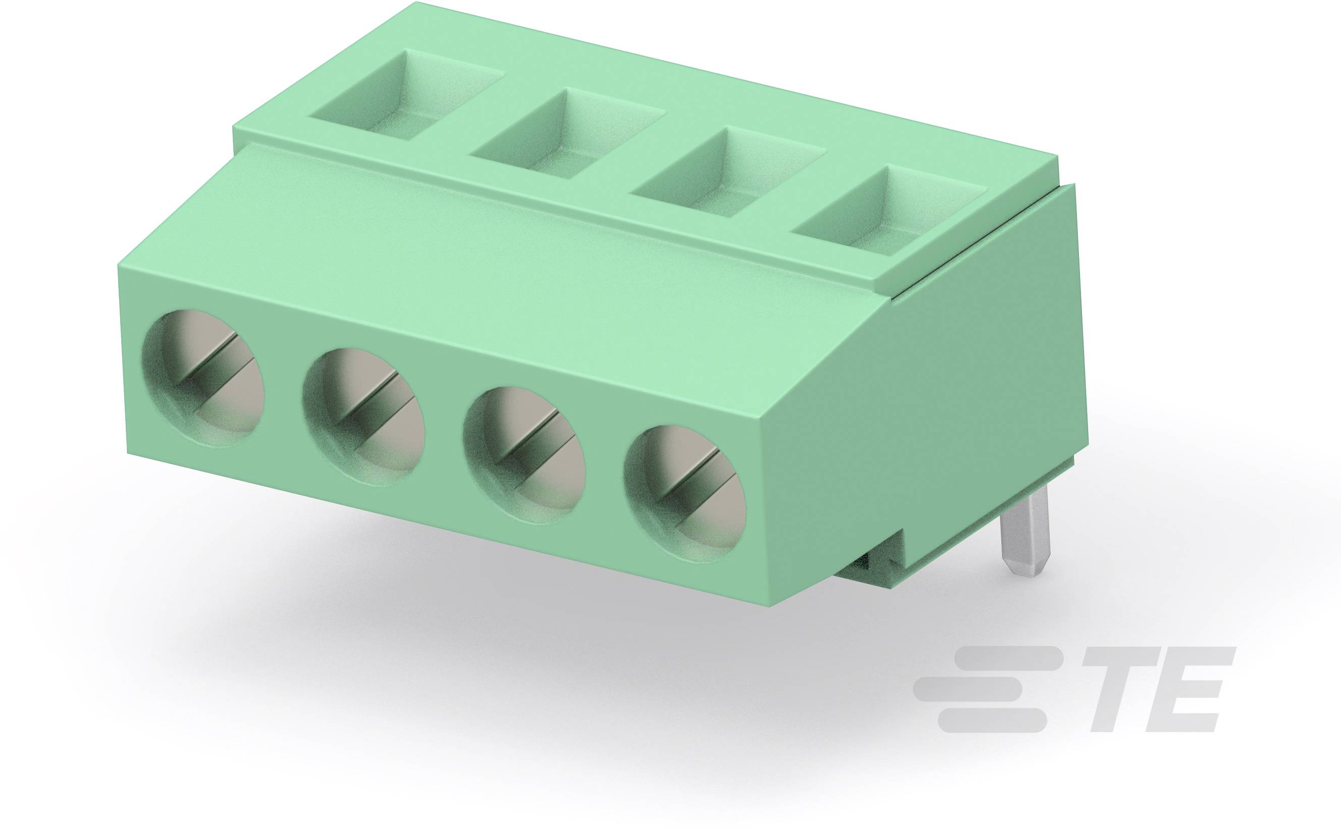 TE Connectivity 282851-8 Borne de raccordement flexible: 0.05-3 mm² rigide: 0.05-3 mm² Nombre de pôles: 8 1 pc(s) vert B-0