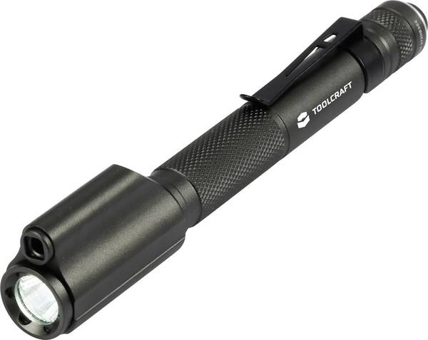 <br>  TOOLCRAFT<br>  <br>  <br>  Lampe stylo Avec pointeur laser rouge avec clip ceinture;à pile(s);150 lm 1.16 h;57 g