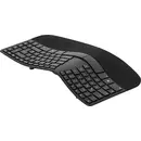 Matias FK413PCD-DE Sculpted Ergonomic Rechargeable Keyboard sans fil Clavier allemand, QWERTZ noir ergonomique