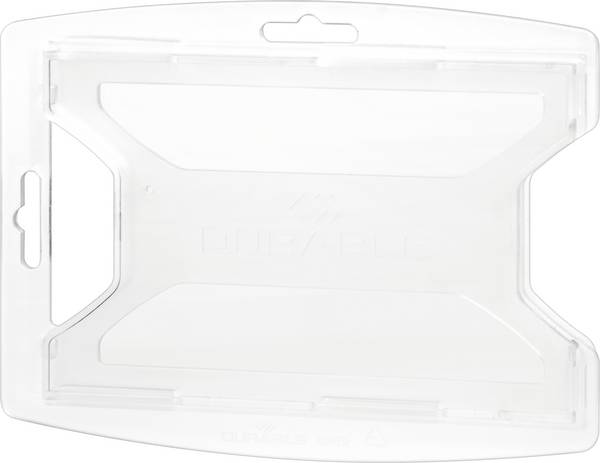 Durable 895219 reXycle® Porte-carte d'identité (l x H) 85 mm x 54 mm clip, porte-badge, chaîne, bande textile  10 pc(s)
