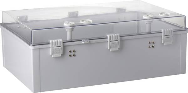 TRU COMPONENTS TC-PSC-40x60x22 Armoire de commande 400 x 600 x 220 ABS, Polycarbonate gris clair 1 pc(s)
