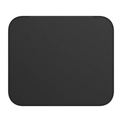 Pavé tactile noir et rectangulaire pour ordinateur portable, au design lisse et minimaliste.
