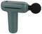 Pistolet de massage électrique en vert avec tête noire, adapté à la relaxation musculaire et au soulagement de la douleur.