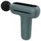 Pistolet de massage en vert avec embout noir et affichage LED.