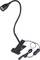 Lampe LED flexible noire avec col de cygne et interrupteur marche/arrêt. Idéale pour un éclairage direct sur le lieu de travail ou pour la lecture.