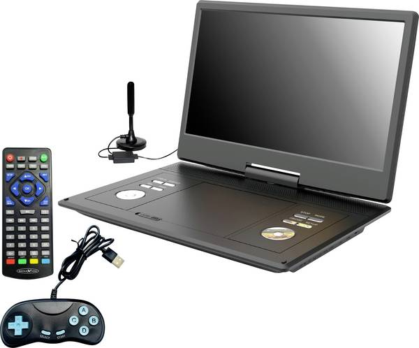 Reflexion DVD1424 Téléviseur portable avec lecteur DVD 36 cm 14 pouces CEE: E (A - G) fonctionnement sur batterie