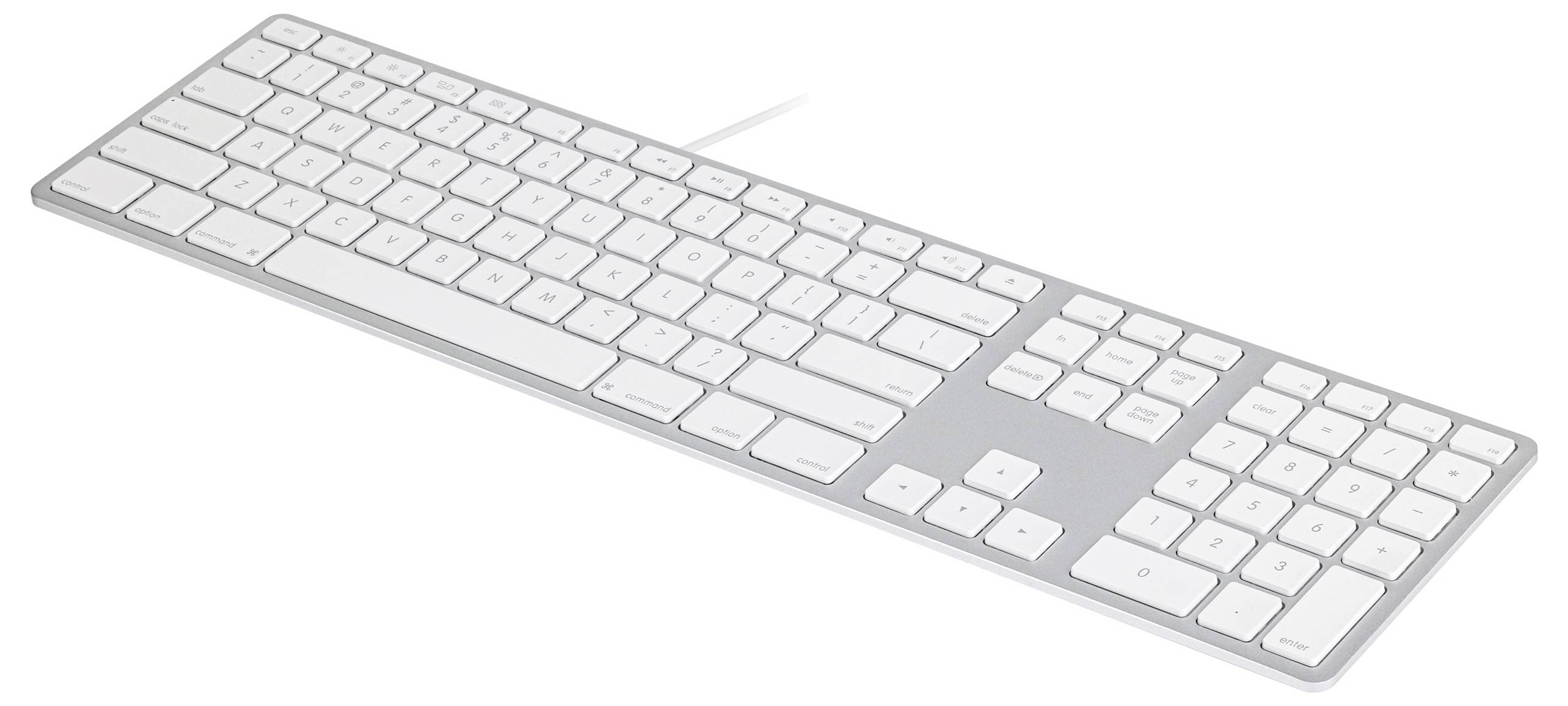 Matias FK318S Wired Aluminium Keyboard for Mac USB Clavier anglais US, QWERTY, Mac argent-1