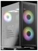 Micro-tour LC Power LC-717B-ON Boîtier gaming noir fenêtre latérale