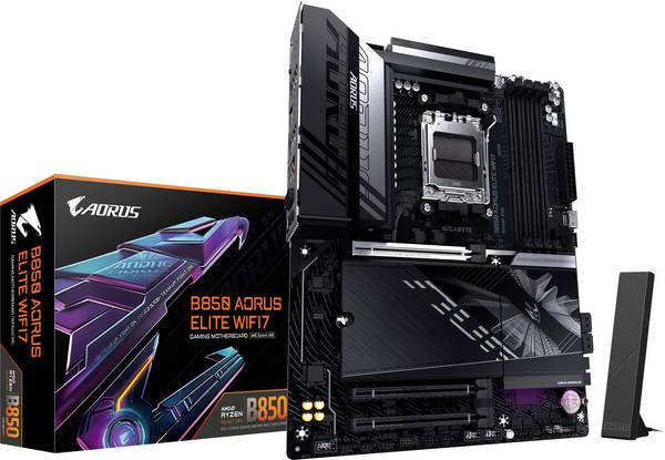 Gigabyte B850 A ELITE WF7 Carte mère Socket (PC) AMD® AM5 Facteur de forme (détails) ATX Chipset de la carte mère AMD® B850