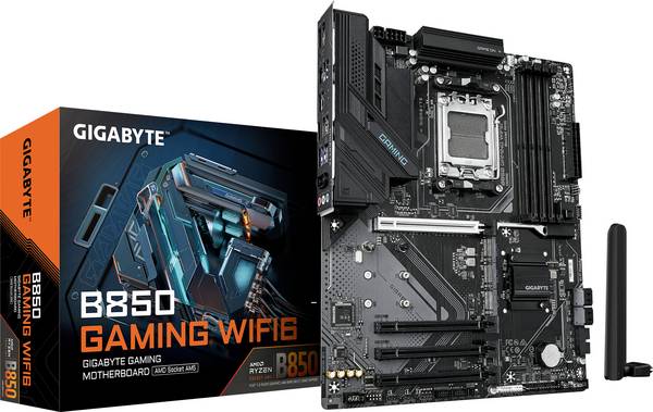 Gigabyte B850 GAMING WF6 Carte mère Socket (PC) AMD® AM5 Facteur de forme (détails) ATX Chipset de la carte mère AMD® B850