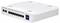Un routeur réseau blanc avec plusieurs ports Ethernet et des boutons sur le devant.