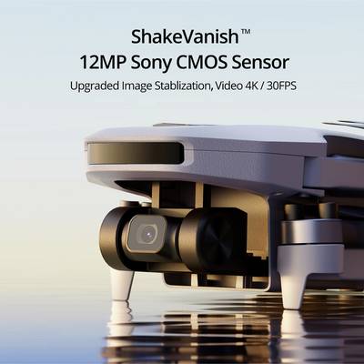 'ShakeVanish™ Caméra avec capteur Sony CMOS 12MP, stabilisation d'image améliorée, enregistrement vidéo 4K/30 FPS.'