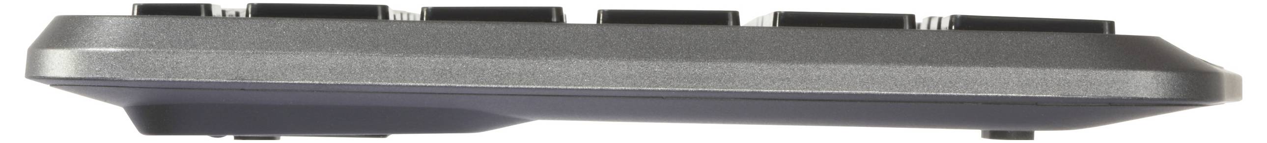 Renkforce RF-WLBTKB-300 Bluetooth, radio Clavier allemand, QWERTZ noir pavé tactile intégré, rechargeable, fonction Mult-4
