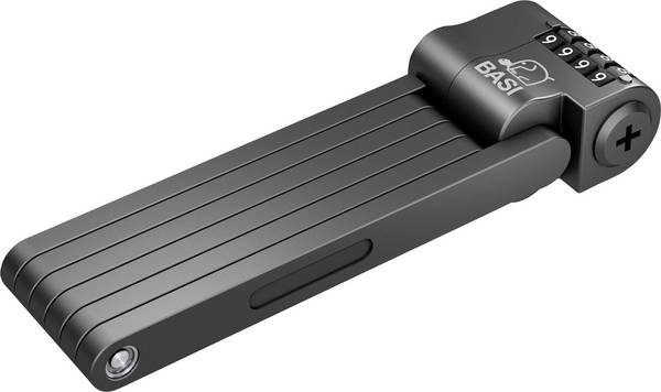 Basi ZR 319 Antivol pliant  noir  fermeture à combinaison