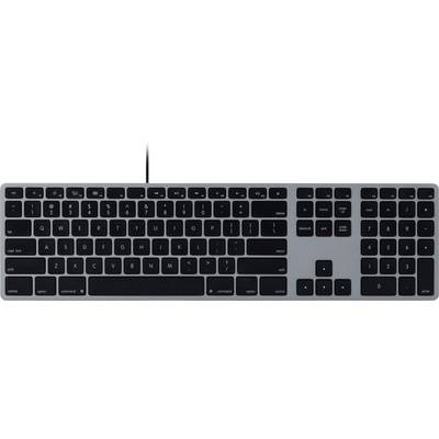 Matias FK318B Wired Aluminium Keyboard for Mac USB Clavier anglais US, QWERTY, Mac gris sidéral-0