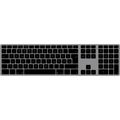 Matias FK418DCB-DE Wireless USB-C® Aluminum Keyboard for Mac sans fil Clavier allemand, QWERTZ, Mac gris sidéral-0