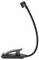 Lampe de lecture portable avec col flexible et pince, idéale pour se fixer sur des livres ou des bureaux pour un éclairage ciblé.